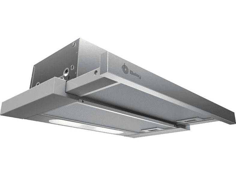 Balay 3BT263MX, Telescópica, 3 potencias,iluminación LED, 360m³/h, 60 cm, Inox