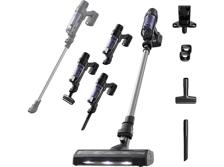 Rowenta X-Pert 7.60 RH6A35WO, 140 W, 45 min, Tecnología Ciclónica,3 Modos, Multisuperficie, Ultraligera, Morado