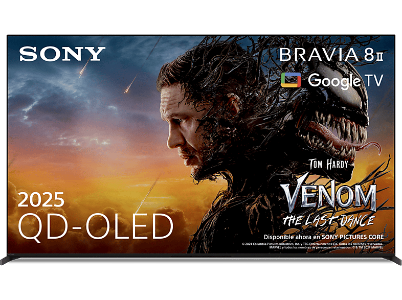 Sony Bravia 8 II, Procesador XR con IA, Smart (Google TV), IMAX, Dolby Atmos/Vision, Chromecast, Airplay, PS5, 120Hz, Eco, 65XR8M2