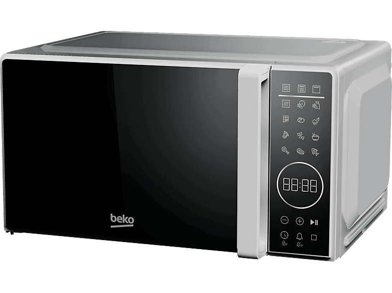 Beko MGC20130SFB, 700 W Potencia del Microondas, 900W Grill, 10 Niveles de Potencia, 20 l, Sliver