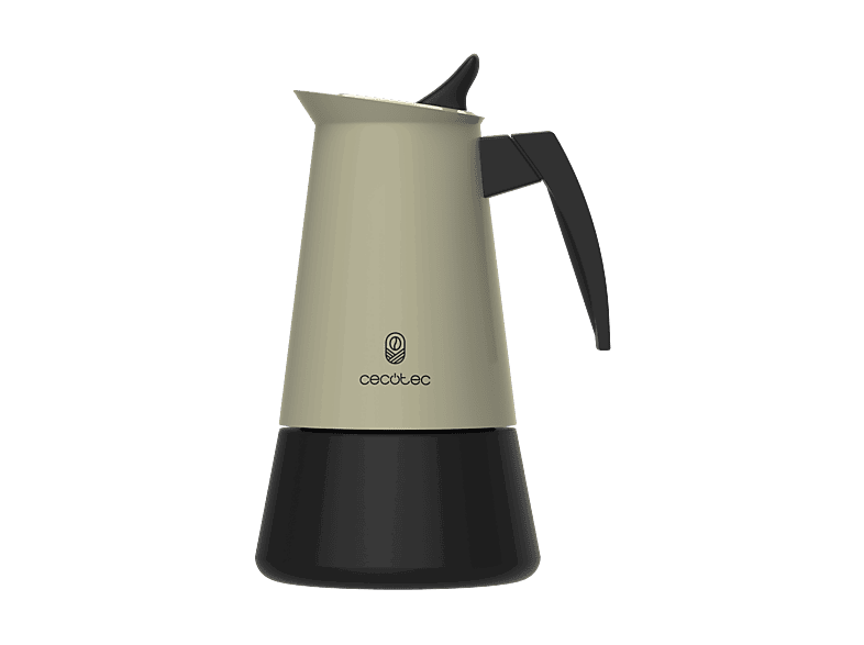 Cecotec Piccolina 600, 300 ml, Acero inoxidable, 6 Tazas, Verde