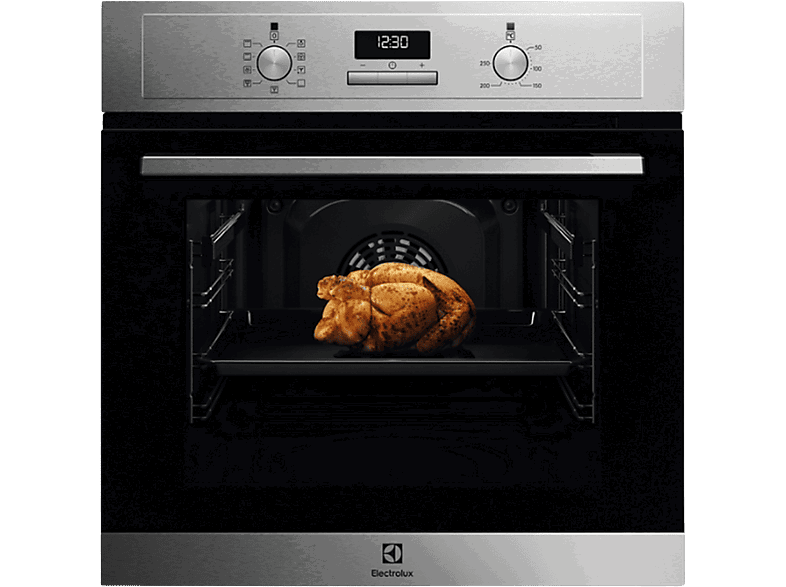 Electrolux EOF3H50BX, Multifunción, Limpieza por agua, 65 l, Pantalla LED, 60 cm, Inox