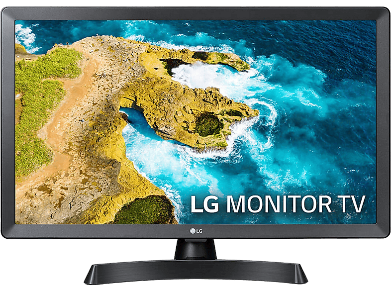 LG 24TQ510S-PZ, HD, Smart TV, DVB-T2 (H.265), Negro