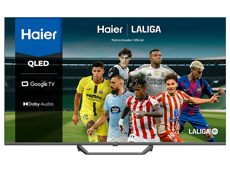 Haier S80E Series H50S80EUX, Smart (Google TV), HDR 4K, Direct LED, Dolby Audio y Vision, Dbx-tv, Negro