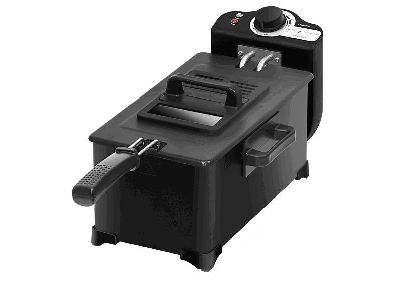 Cecotec Cleanfry 3 L Black, 2000 W, 190 ºC, Negro