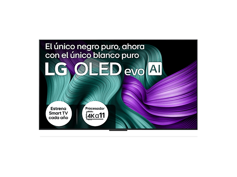 LG OLED65M59LA, UHD 4K Inalámbrico, Procesador Inteligente α11 AI Processor Gen2, Smart TV, DVB-T2 (H.265), Rocky Black