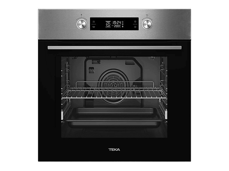 Teka HCB 6370 P, Multifunción, Pirolítico, 70 l, 59.5 cm, 9 funciones cocinado, Capacidad XXL, Acero Inoxidable