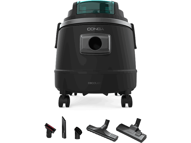 Cecotec Conga Rockstar 2000 Wet&Dry Liberty, 200 W, 20 l, 18kPa, Función sopladora, 45 min, Inalámbrico, Black