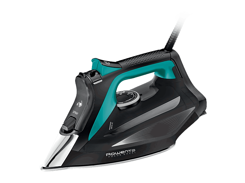 Rowenta Focus Excel DW5326D1, 2700 W, 200 g/min, 0.3 L, Microsteam 400 HD Laser, Antigoteo, Antical, Vapor Vertical, Aguamarina