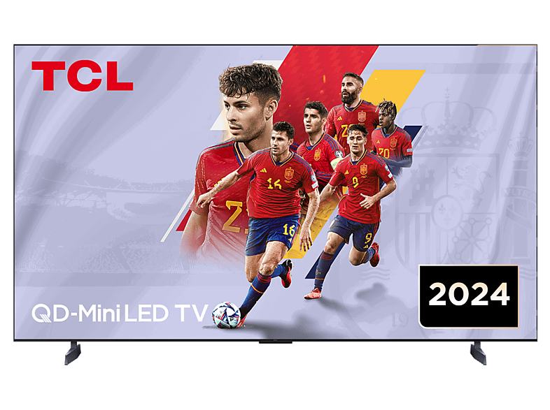 TCL 98C855, UHD 4K, Quantum Dot, AiPQ Pro Processor, Smart TV, Control por voz, Negro