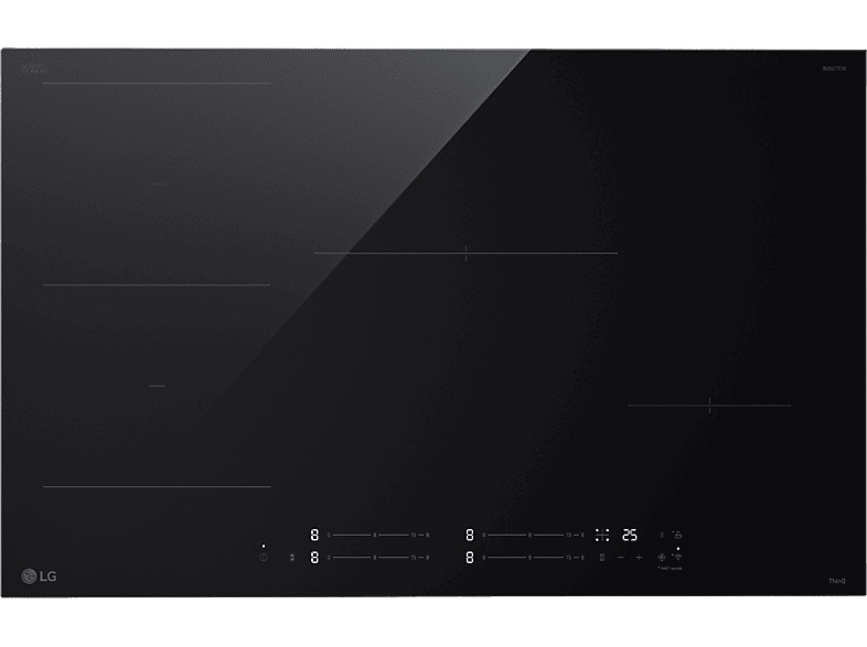 LG CBIZ3035B, 4 zonas, 2 zonas Flex, 80 cm, Cristal negro