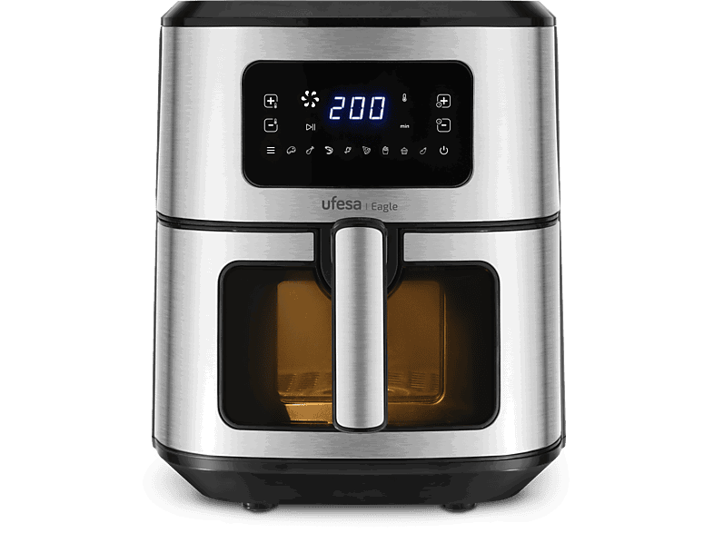 Ufesa Eagle, 1700 W, 6.5 l, 8 programas, Temporizador hasta 60 min, Función vapor, Negro