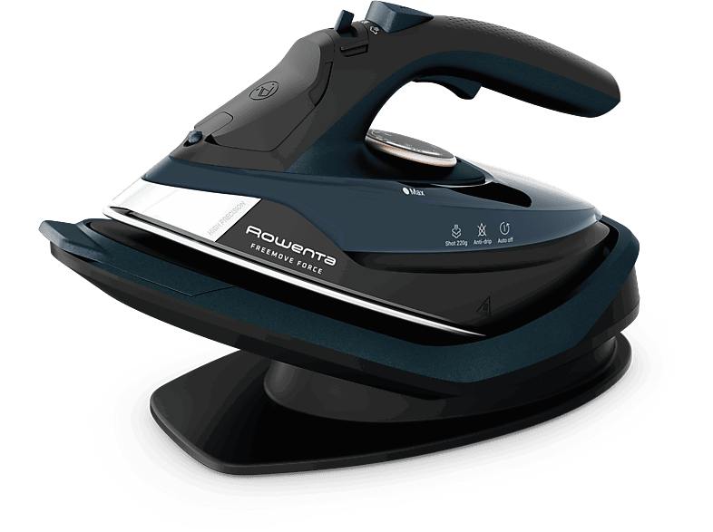 Rowenta Freemove Force DE6725, Sin Cable, 2600W, Calentamiento rápido, Ligera, 40 g/min, Apagado automático, Antigoteo, Azul
