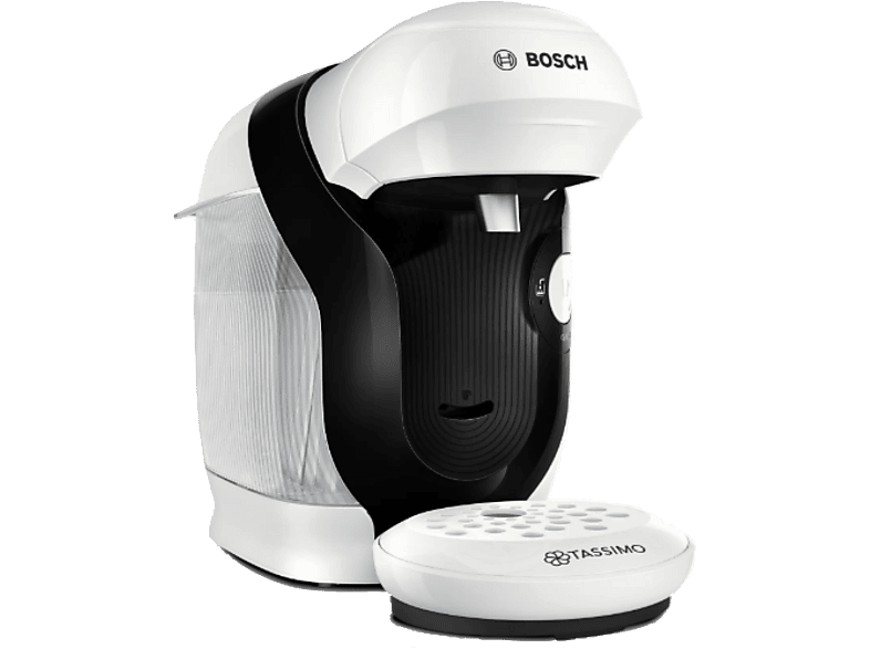 Bosch Tassimo Style TAS114E, 3.3 bar, 0.7 l, 1.400 W, Intellibrew, Tamaño Compacto, Sostenible, Blanco