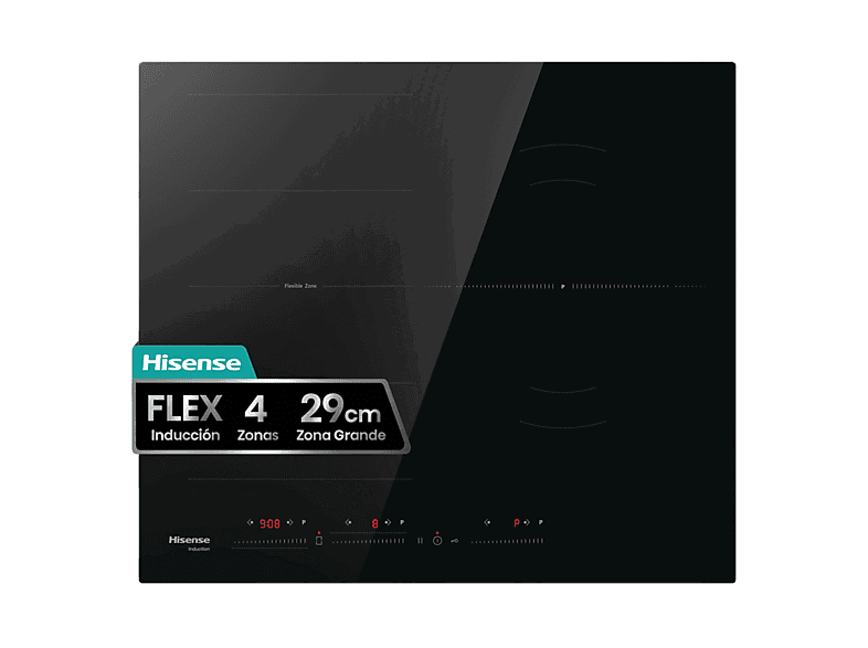 Hisense HI6352BSCE , 3 zonas, Zonas Flex, Zona XL 29 cm, 7400W, 59 Negro