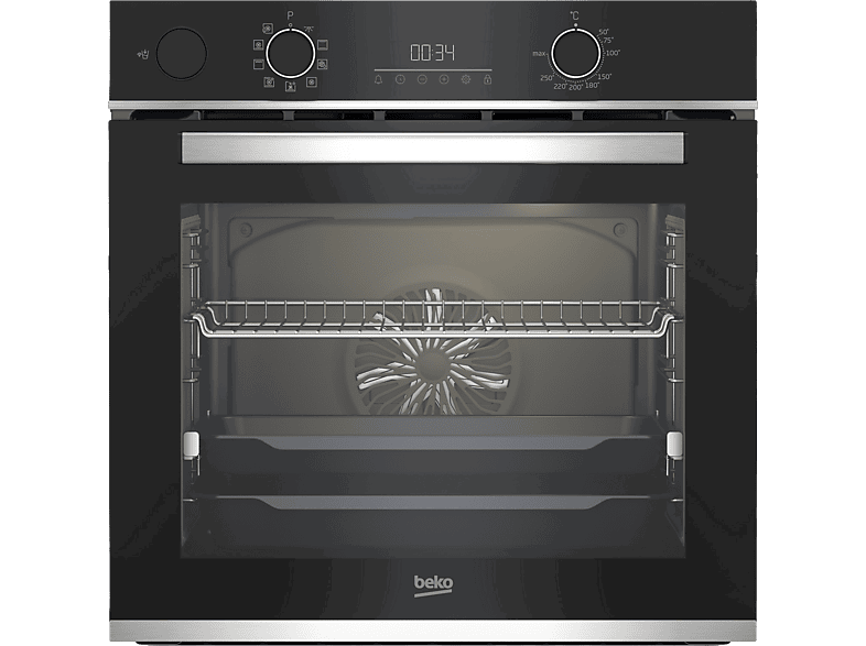 Beko BBIS13300XMSE, Multifunción, Catalítico, 72 l, 59.4 cm, Función vapor, Negro