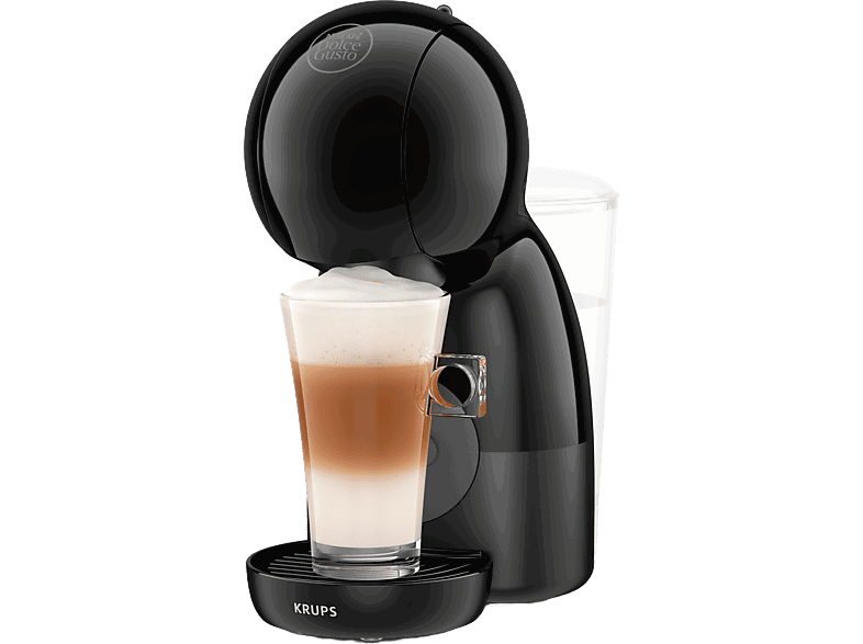Nescafé Dolce Gusto Krups Piccolo XS KP1A3BHT, 1600 W, 15 bar, 0.8 L, Calentamiento en 30 s, Bebidas calientes y frías, Negro
