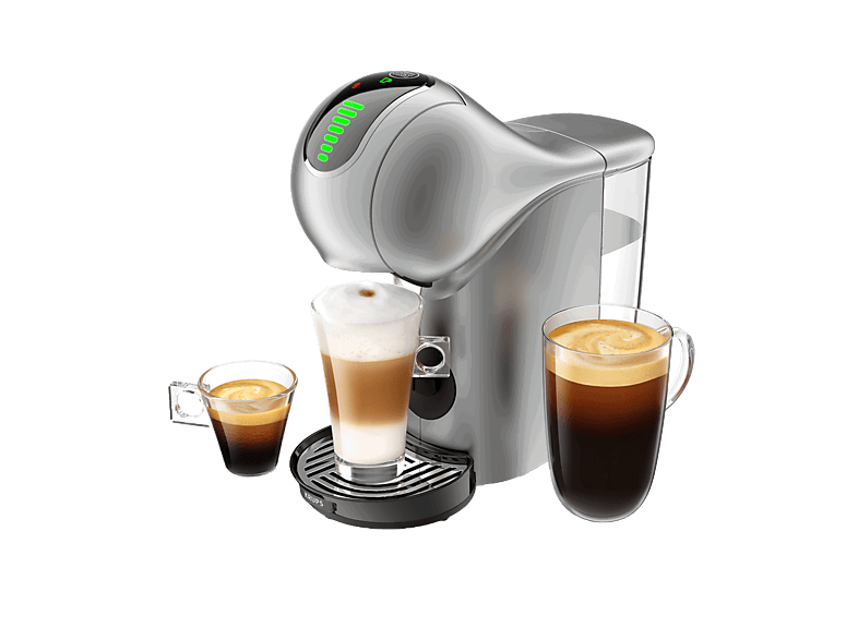 Krups Genio S Touch KP440E, 1500 W, 15 Bar, 0.8 L, Selector Temperatura, Intensidad Ajustable, Táctil, Plata