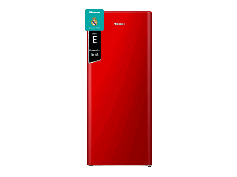Hisense RR220D4BRE, Cíclico/Defrost, 126.5 cm, 165 l, Clase E, Rojo