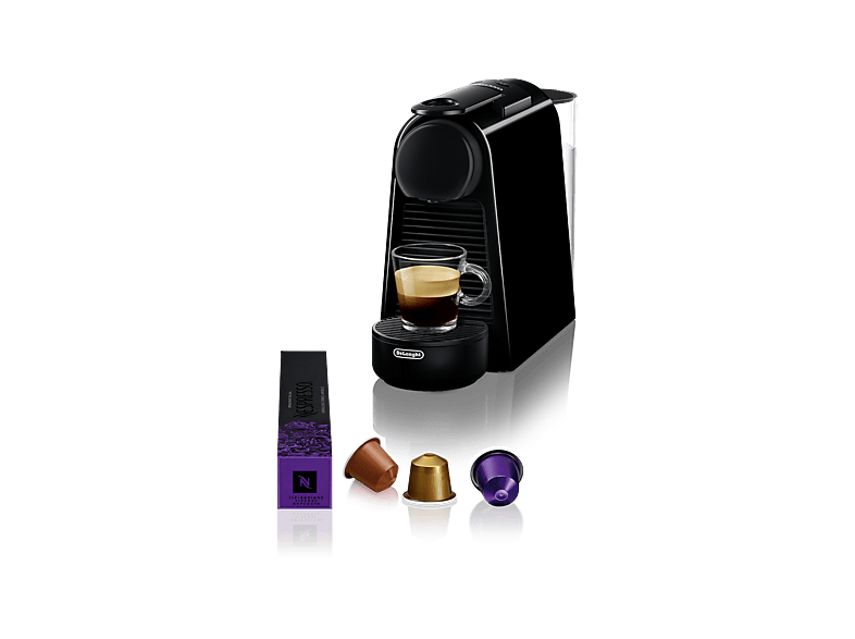 De'Longhi Nespresso® Essenza Mini EN85.B, 1150 W, 19 bar, 0.6 l, Calentamiento 26 s, Apagado automático, Negro