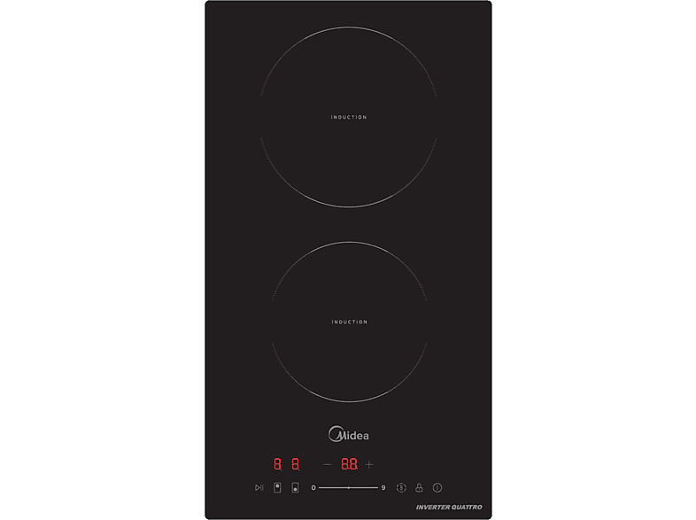 Midea MIH350D157K0, 2 Zonas, 18 cm Zona Grande, 28.8 Ancho, 3500W, Negro