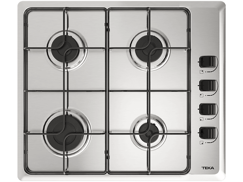 Teka HLX 640, 4 zonas, Gas butano, Integrable, 58 cm, Acero inoxidable