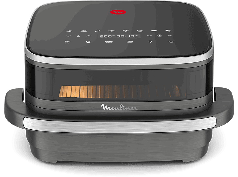 Moulinex Easy Fry XL Surface AL402H, Superficie cocción XL, Doble resistencia, 2200 W, 4 L, 10 Programas, Compacta, Gris