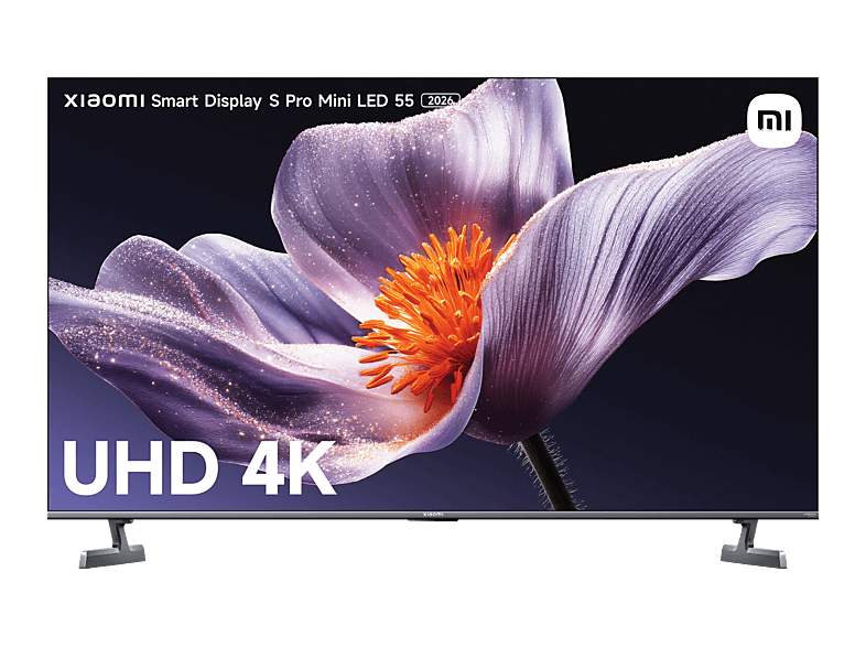 Xiaomi S Pro LED, UHD 4K, HDR10+, Quad cortex A73, Smart (Google TV), DVB-T2 (H.265), Gris Oscuro