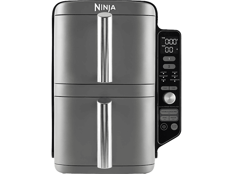 Ninja SL400EU, 2470 W, 9.5 l, 6 Programas, 4 Niveles Independientes para Cocinar, Gris