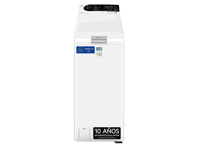 AEG LTA7E7231E, 7 kg, 1200 rpm, 11 programas, Función Vapor, Motor Inverter, Blanco
