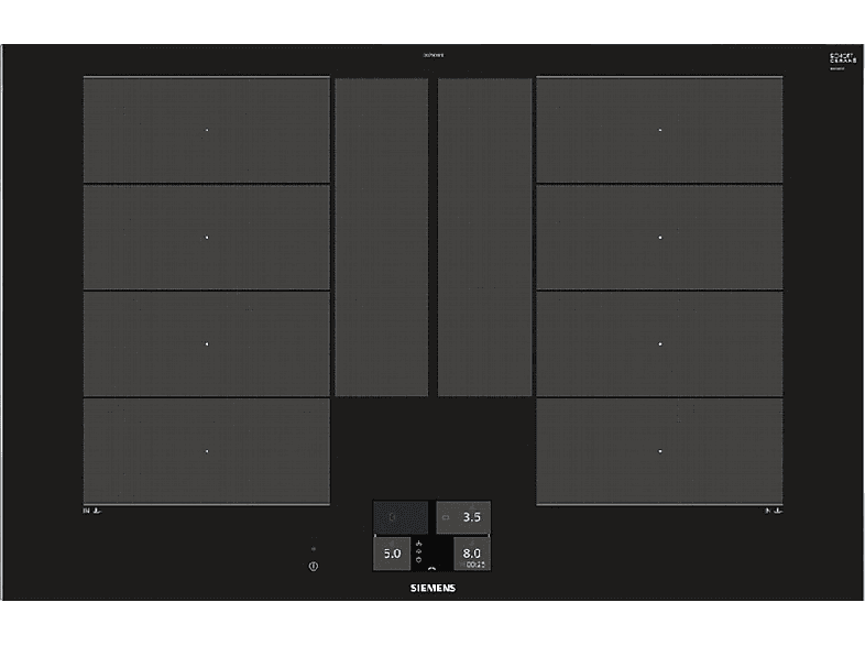 Siemens iQ700 EX875KYW1E, Inducción, 2 zonas, 30 cm, Negro