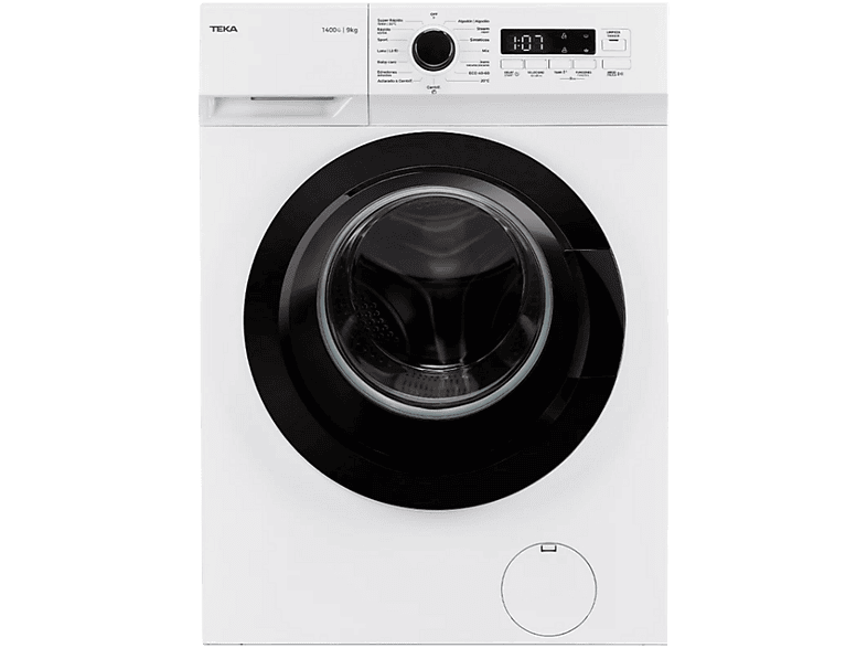 Teka WMK 40940 WH, 9 kg, 1400 rpm, 15programas, Blanco