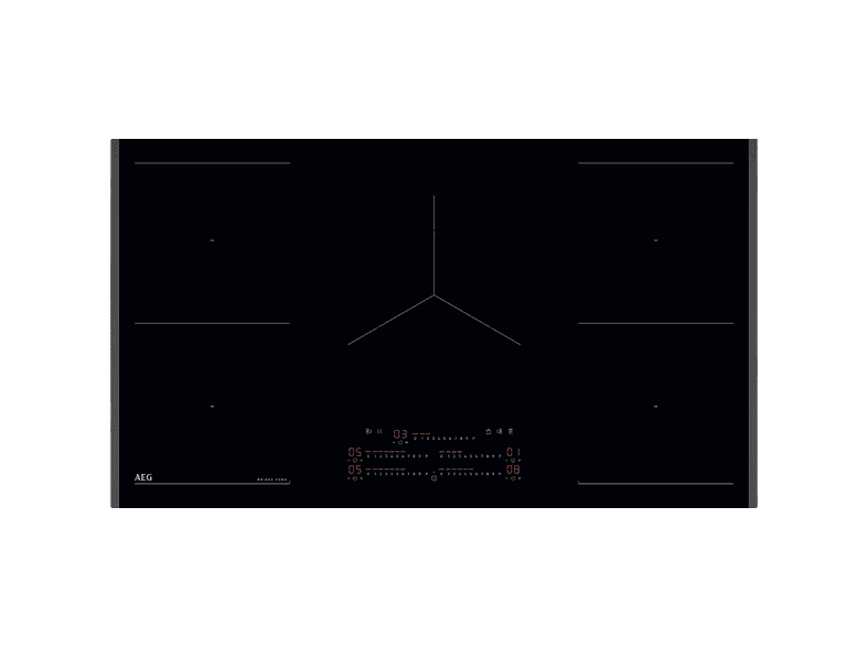 AEG TK95IN00FB, 5 zonas, Zona grande 28 cm, Función Doble Puente, 91 Negro
