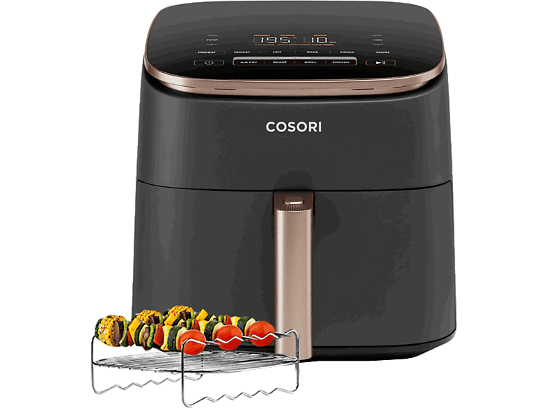 Cosori Turbo Blaze Chef Edition, 1725 W, 6 l, Hasta 230 °C, Pantalla táctil, 5 velocidades, Negro