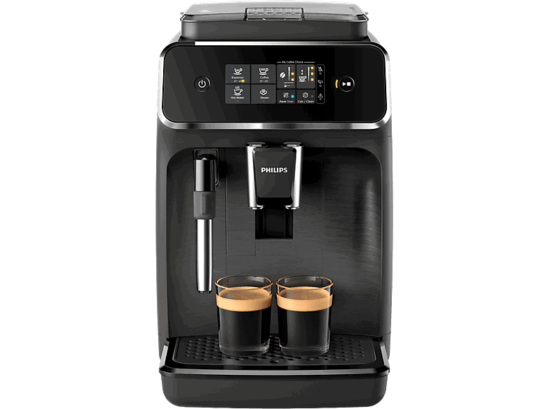 Philips EP2220/10, Molinillo integrado, Espumador de leche clásico, Filtro AquaClean, 1500W, 15 bar, 2 tazas, Negro