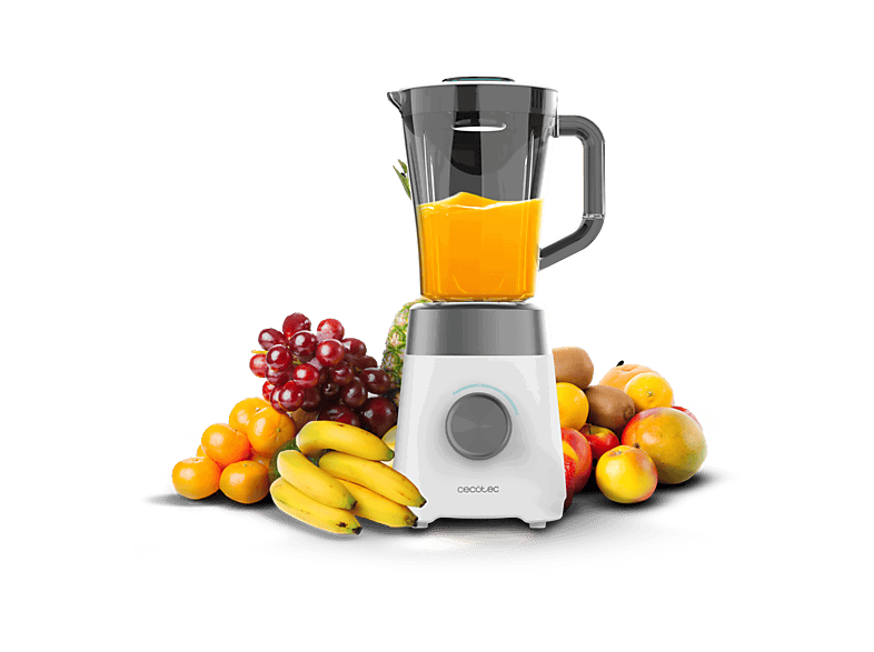 Cecotec Power Black Titanium 1300MAX W, 1300W, 1,5 L, Cuchilla titanio, Pica hielo, Multicolor