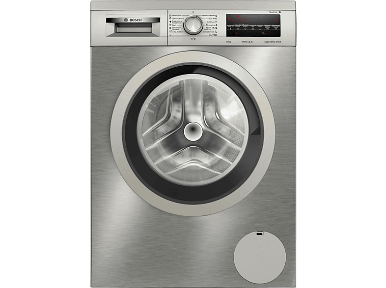Bosch WUU28T8XES, 8 kg, 1.400 rpm, 15 programas, Inox