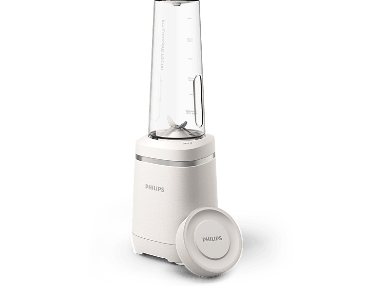 Philips HR2500/00 Eco Conscious Edition, Diseño sostenible, 0.6 l, 350 W, Mate blanco seda