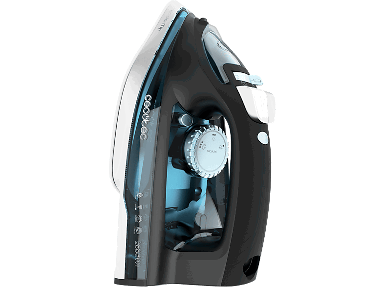 Cecotec horizontal IronHero 2600 Force, Golpe 210 g/min, Suela gran resistencia, Negro