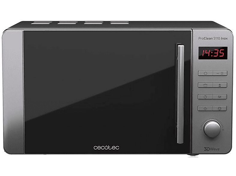 Cecotec ProClean 5110, 800W, 5 niveles, Tecnología 3DWave, 20 l, Inox