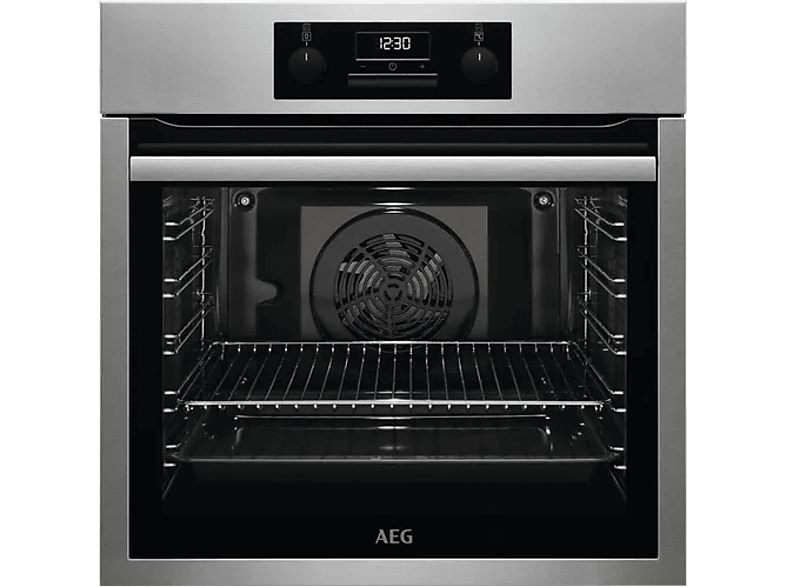 AEG BES331111M, Multifunción, Limpieza por Vapor, 72 l, Anillo térmico adicional, 60 cm, Inox antihuellas