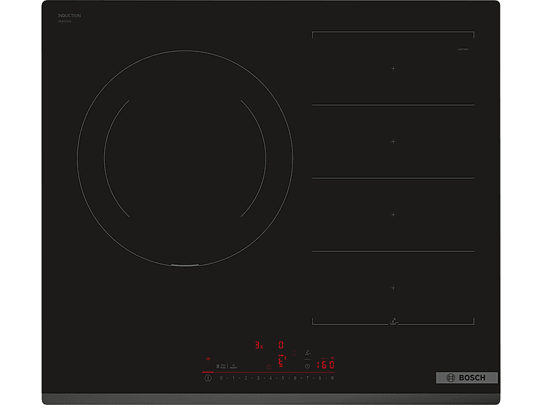 Bosch PXJ631HC2E, 2 Zonas Flex, Zona grande 38 cm x 21 cm, Home Connect, Perfect Fry Plus, 59.8 Negro