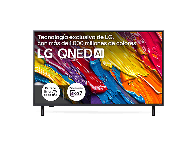 LG 43QNED82A6B, UHD 4K, Procesador Inteligente α7 AI Processor 4K Gen8, Smart TV, DVB-T2 (H.265), Ashed Blue