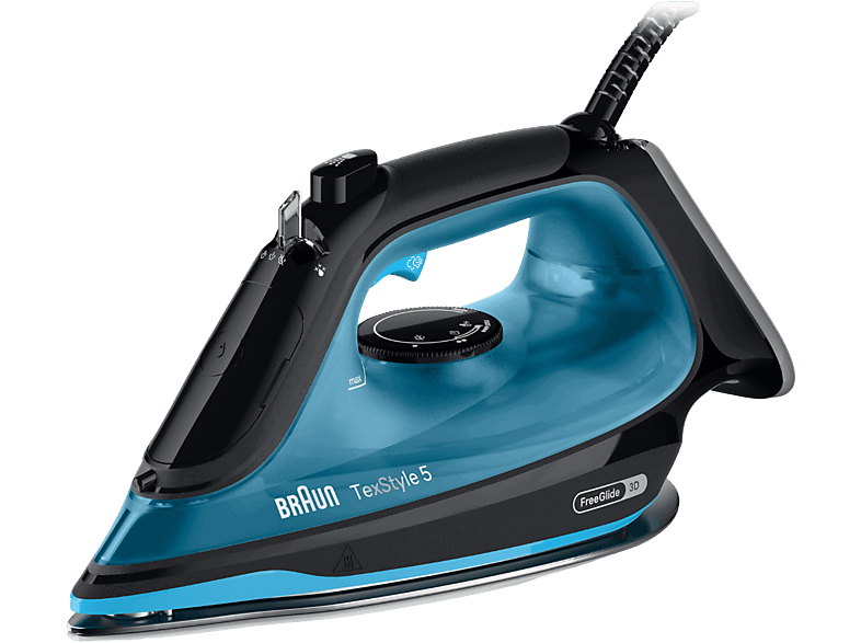 Braun TexStyle 5 SI5256BL, 2600W, 0.3 l, Golpe 210 g/min, Suela SuperCermaic, Calentamiento rápido, Azul