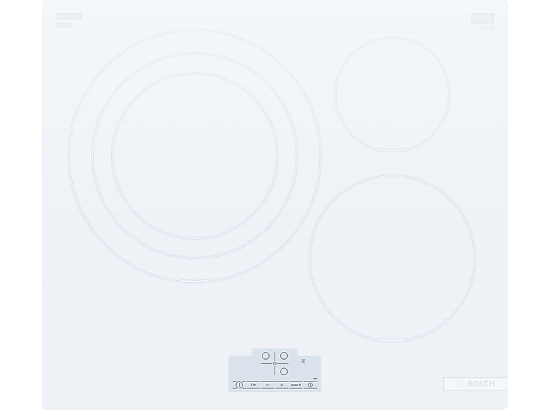 Bosch PID612BB1E, Zona de Cocción Triple, grande 32 cm, Sprint, Blanco