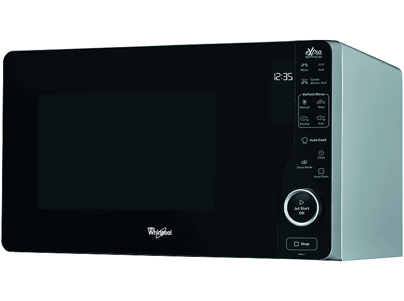 Whirlpool MWF421SL, 800W, 6 niveles, Función descongelación, 25 l, Negro