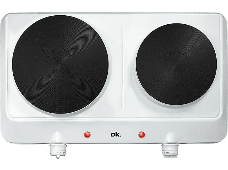 ok. ODP 2520 W, 2 zonas, Zona grande 18 cm, Eléctrica, 2500 46 Blanco