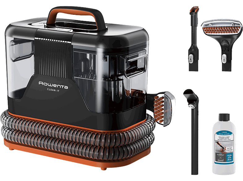 Rowenta IN5011 Clean It, Limpia y manchas, Depósito extraíble 1.8 L, Hasta 12.5 kPa, 400W, Sistema autolimpieza