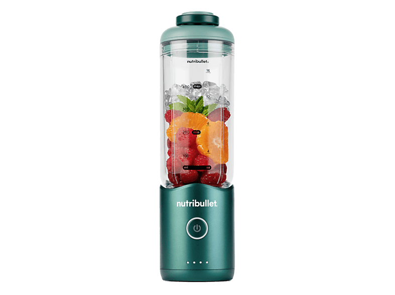 nutribullet Flex Portable, personal, Vaso portátil, 7.4 V, 590 ml, Cable USB-C, Metálico