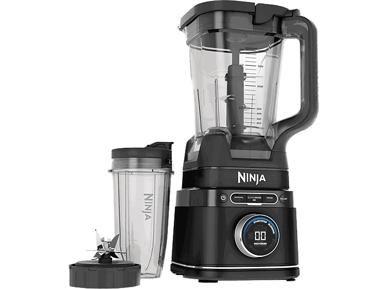 Ninja Detect Power Pro TB301EU, 1200 W, 2.1 l, Pica Hielo, Temporizador, 14 Modos Manuales y 4 Automáticos, Negro